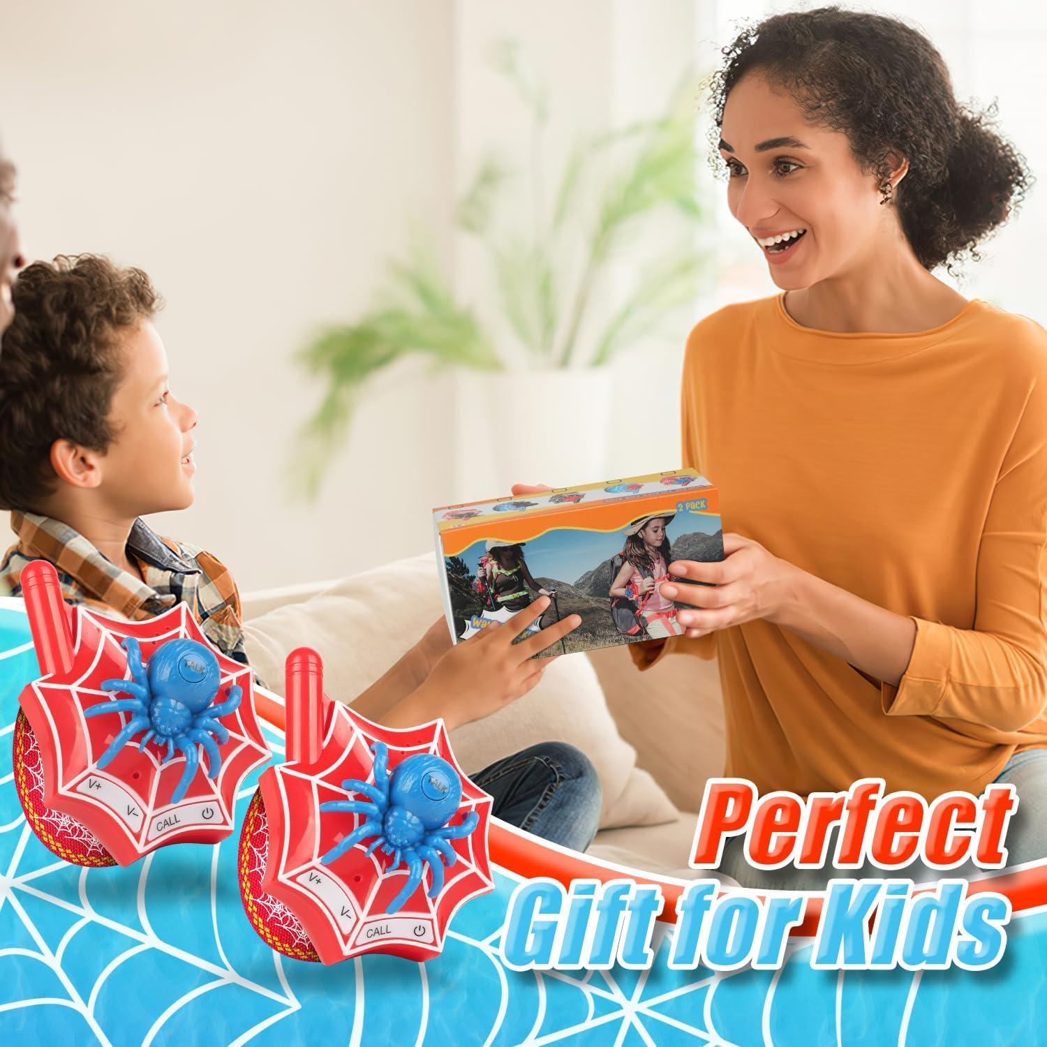 Walkie Talkies para Niños Qichuang MQ-21B Rango 914m Rojo