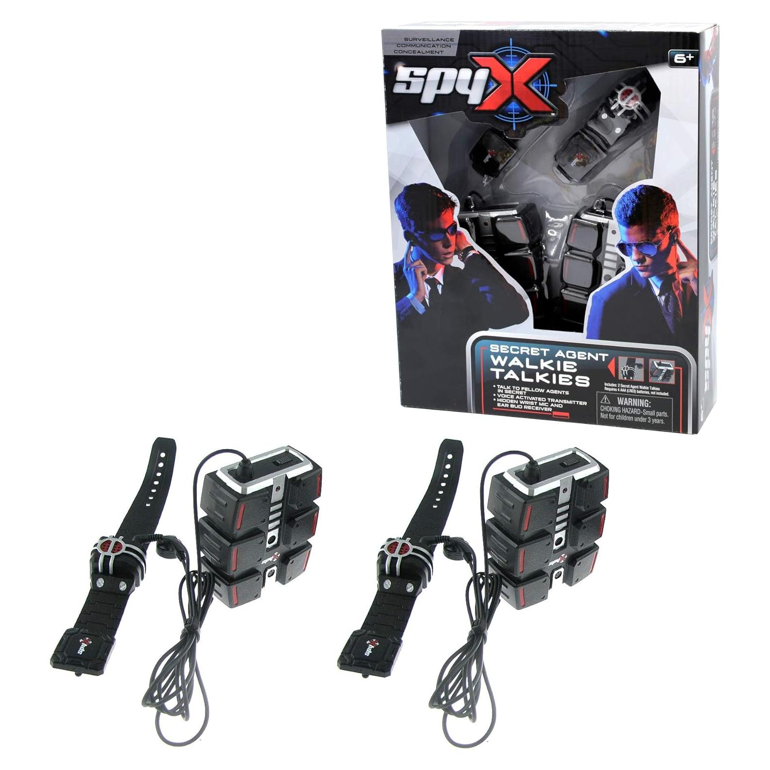 Walkie Talkie SpyX Agente Secreto - Manos Libres Activados por Voz