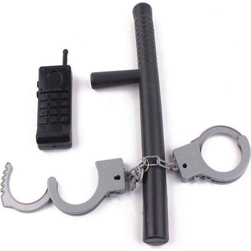 Conjunto de Disfraz de Policía BinaryABC con Walkie Talkie y Esposas