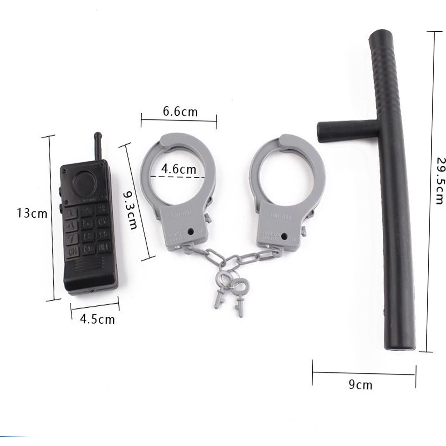 Conjunto de Disfraz de Policía BinaryABC con Walkie Talkie y Esposas