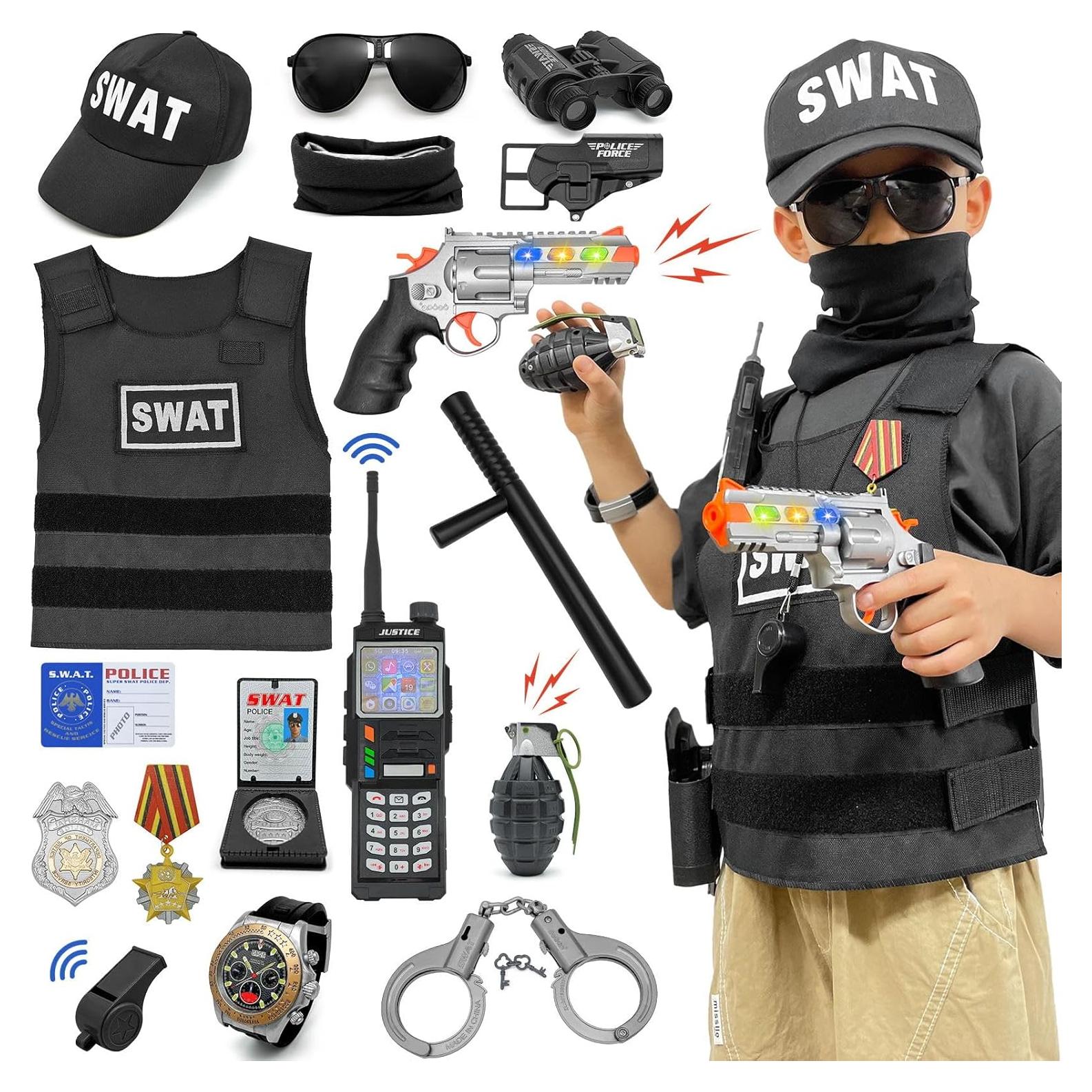Disfraz de Policía para Niños SWAT - Incluye Chaleco y Accesorios