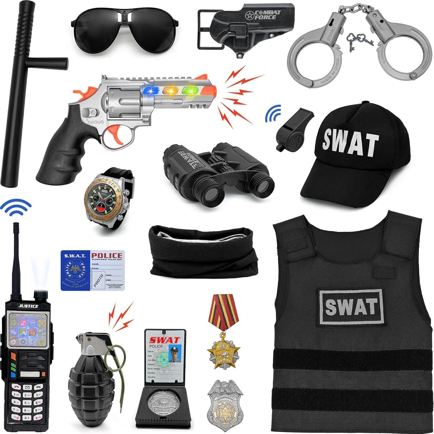 Disfraz de Policía para Niños SWAT - Incluye Chaleco y Accesorios