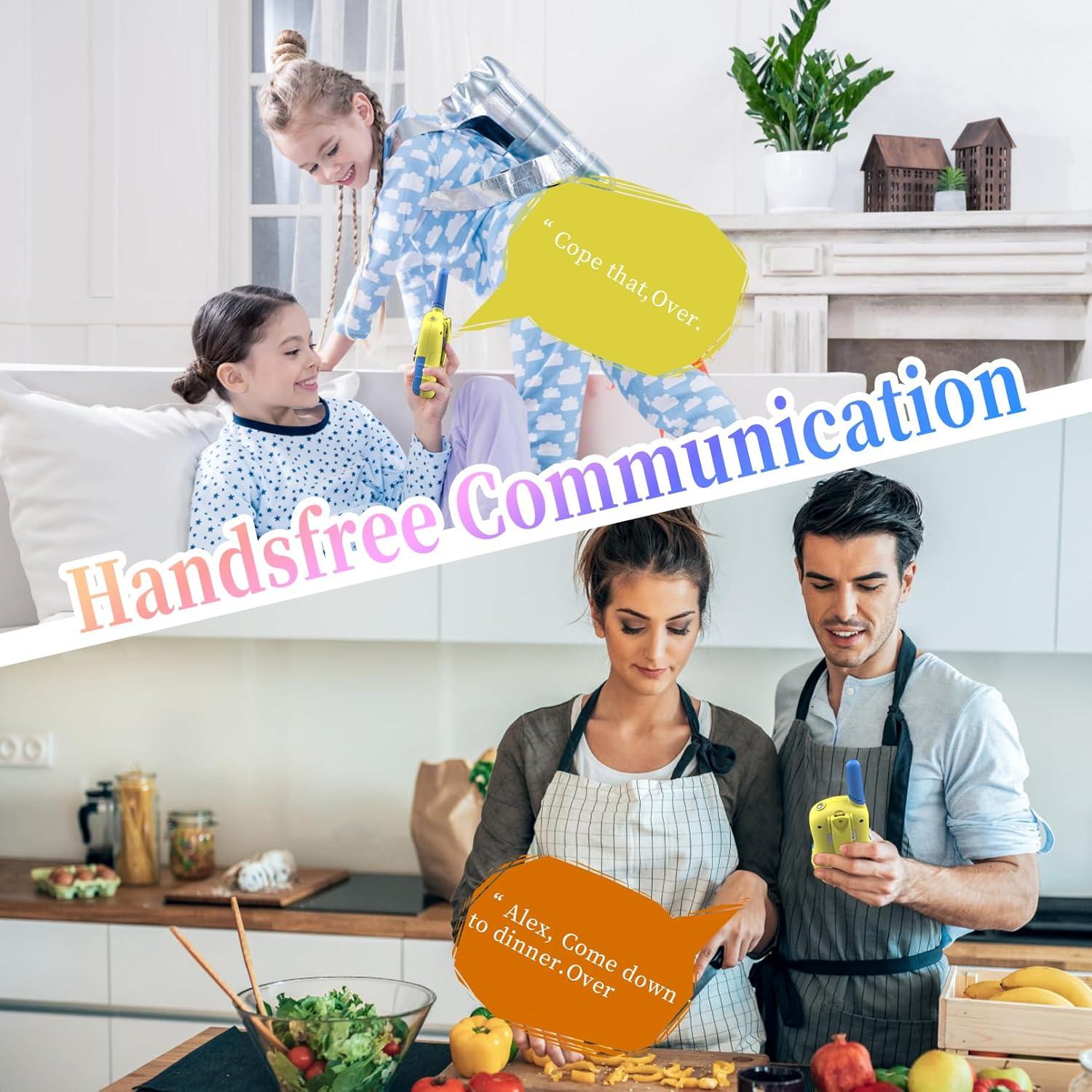 Walkie Talkies para Niños FOREDOM J388C Azul 2 Paquete 3.22 km