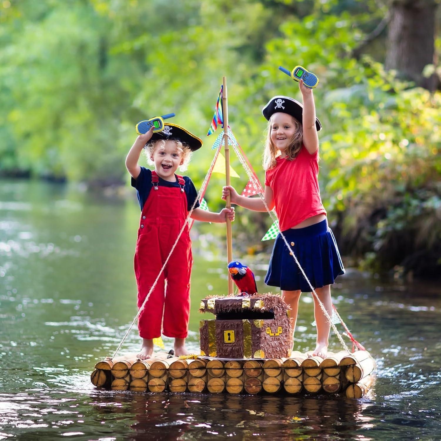 Walkie Talkies para Niños FOREDOM J388C Azul 2 Paquete 3.22 km