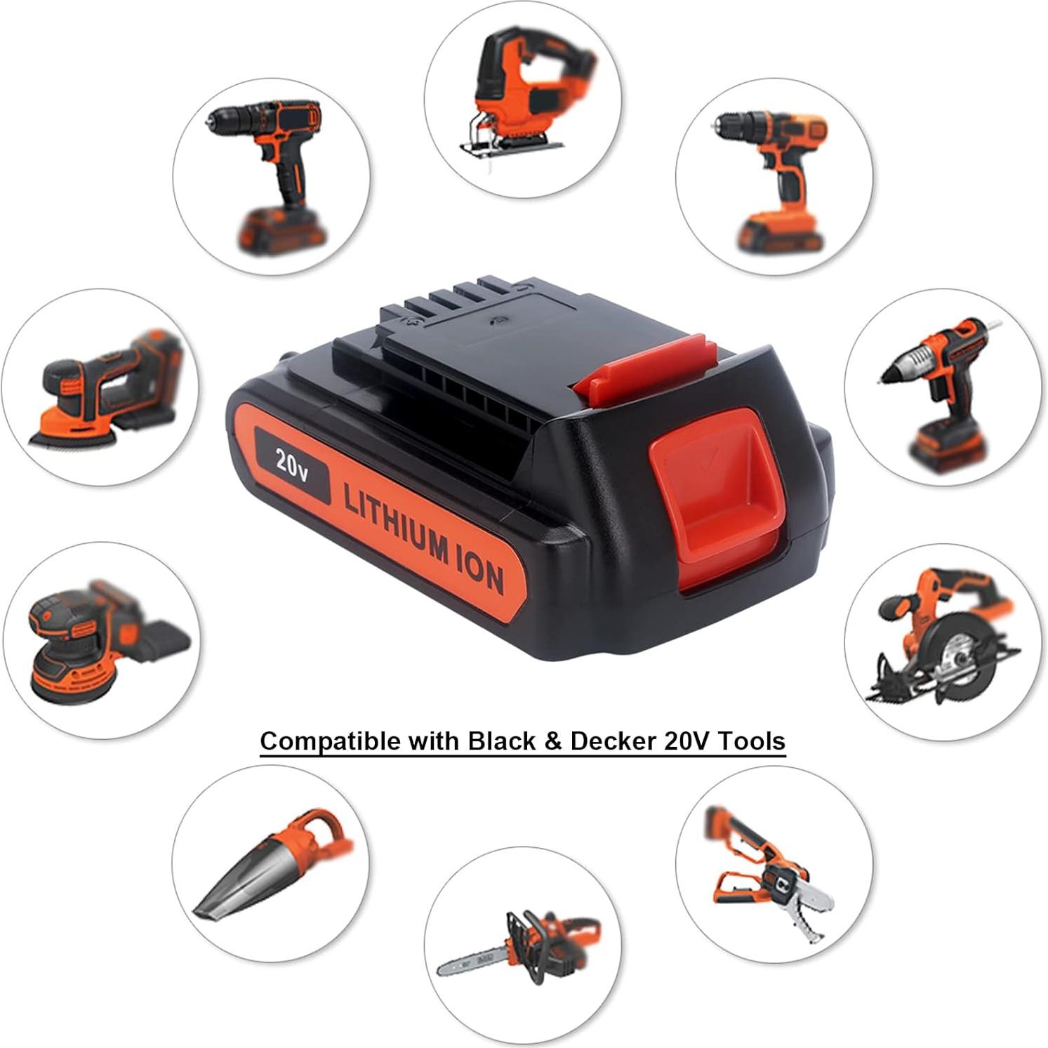 Batería de Litio Biswaye LBXR20 20V 4.0Ah Compatible Black & Decker