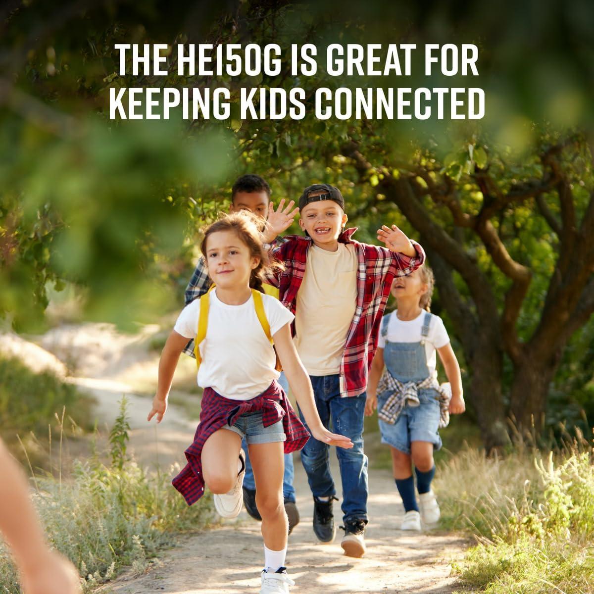 Walkie Talkies Cobra HE150 G para Niños - Alcance 25.75 km, Verde