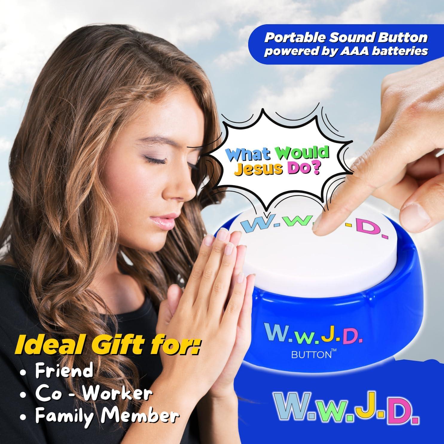 Botón Reproductor Frases Inspiradoras WWJD - Regalo Cristiano