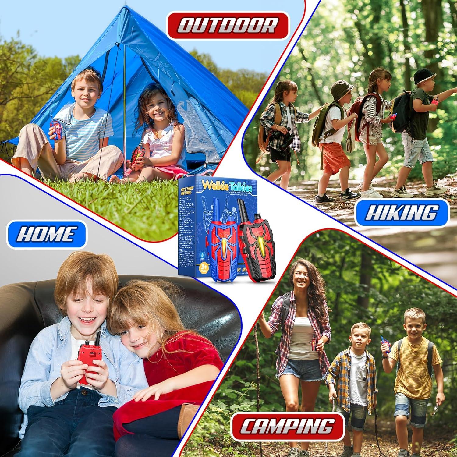 Walkie Talkies Recargables Superwin para Niños 3-10 Años