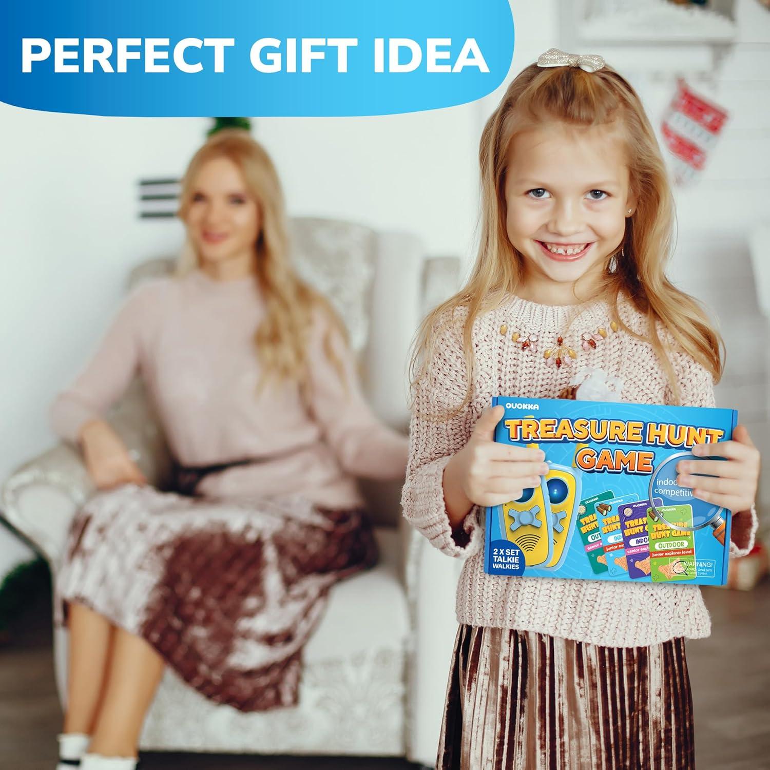 Juego de Búsqueda del Tesoro Quokka - 200 Tarjetas y 2 Walkie Talkies