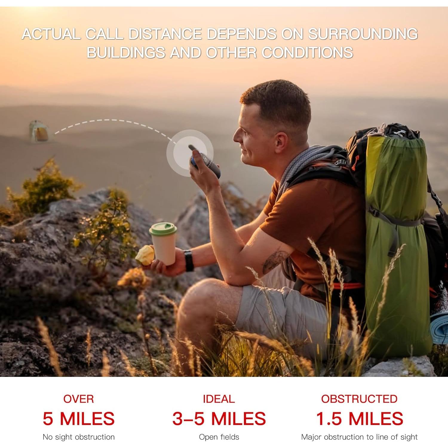 Walkie Talkies Talkpod F40 2 Pack para Niños y Adultos 22CH