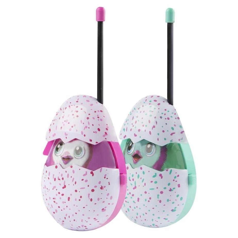 Walkie Talkies Molded Hatchimals para Niños 2 Unidades 304.8m