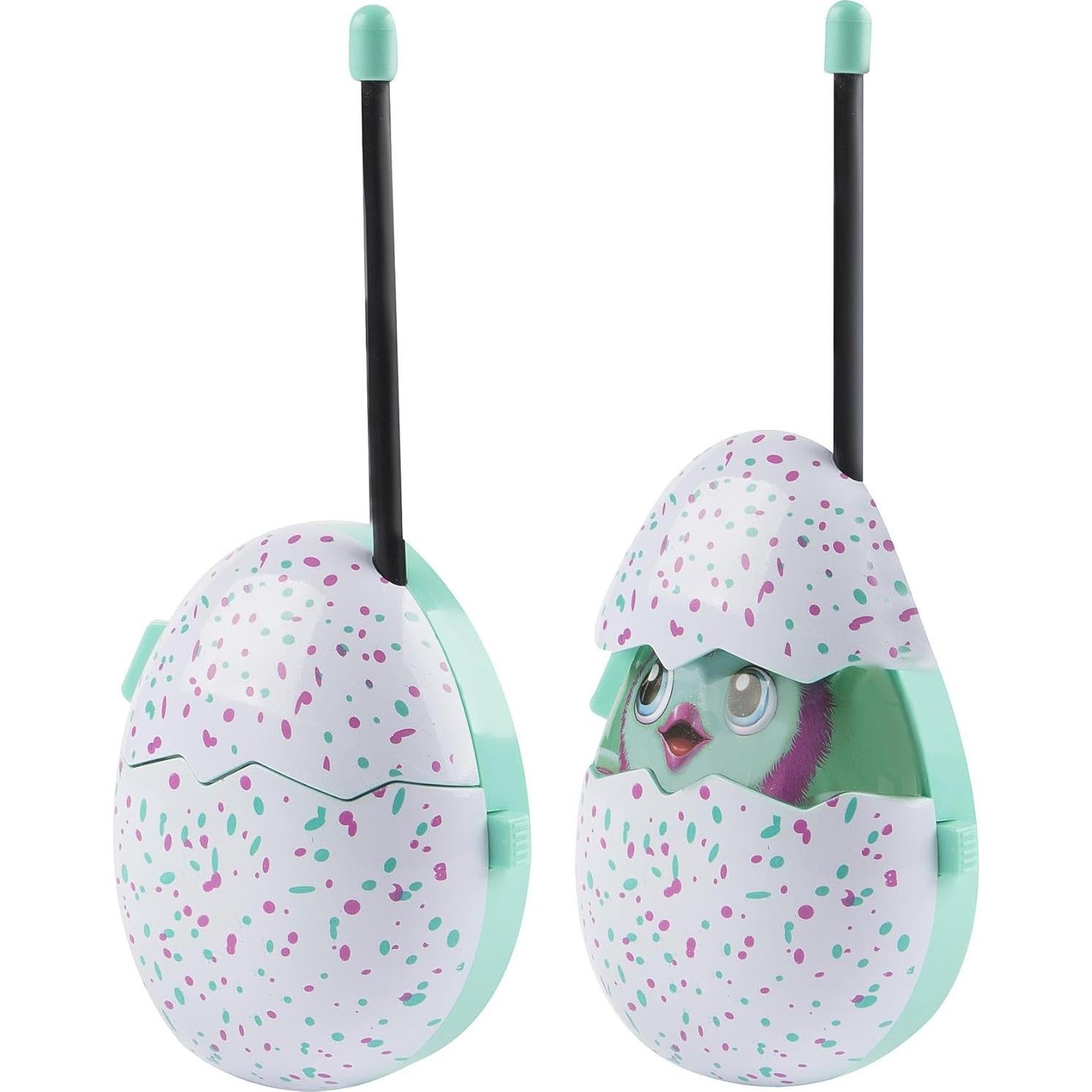 Walkie Talkies Molded Hatchimals para Niños 2 Unidades 304.8m