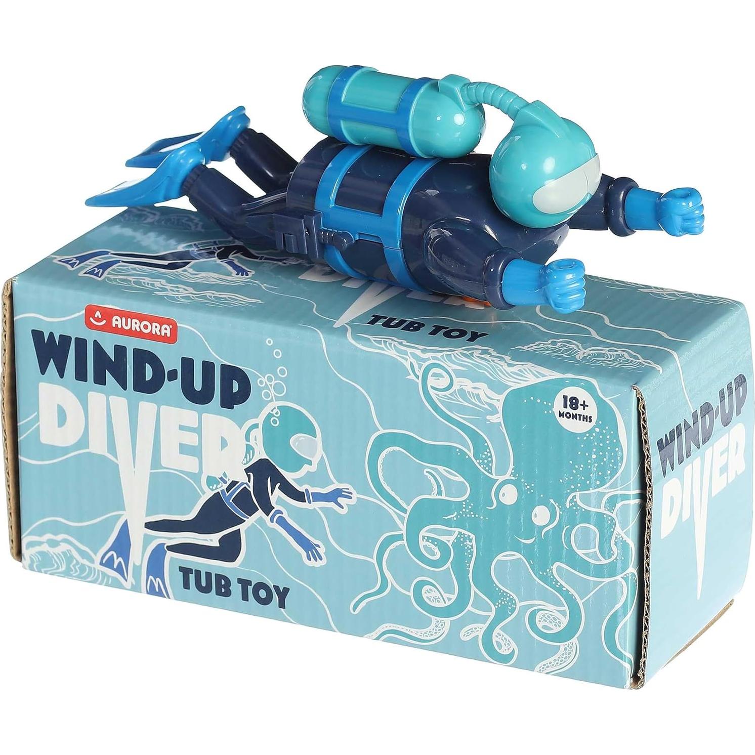 Juguete de Buceador de Cuerda Aurora 8.9 cm - Azul