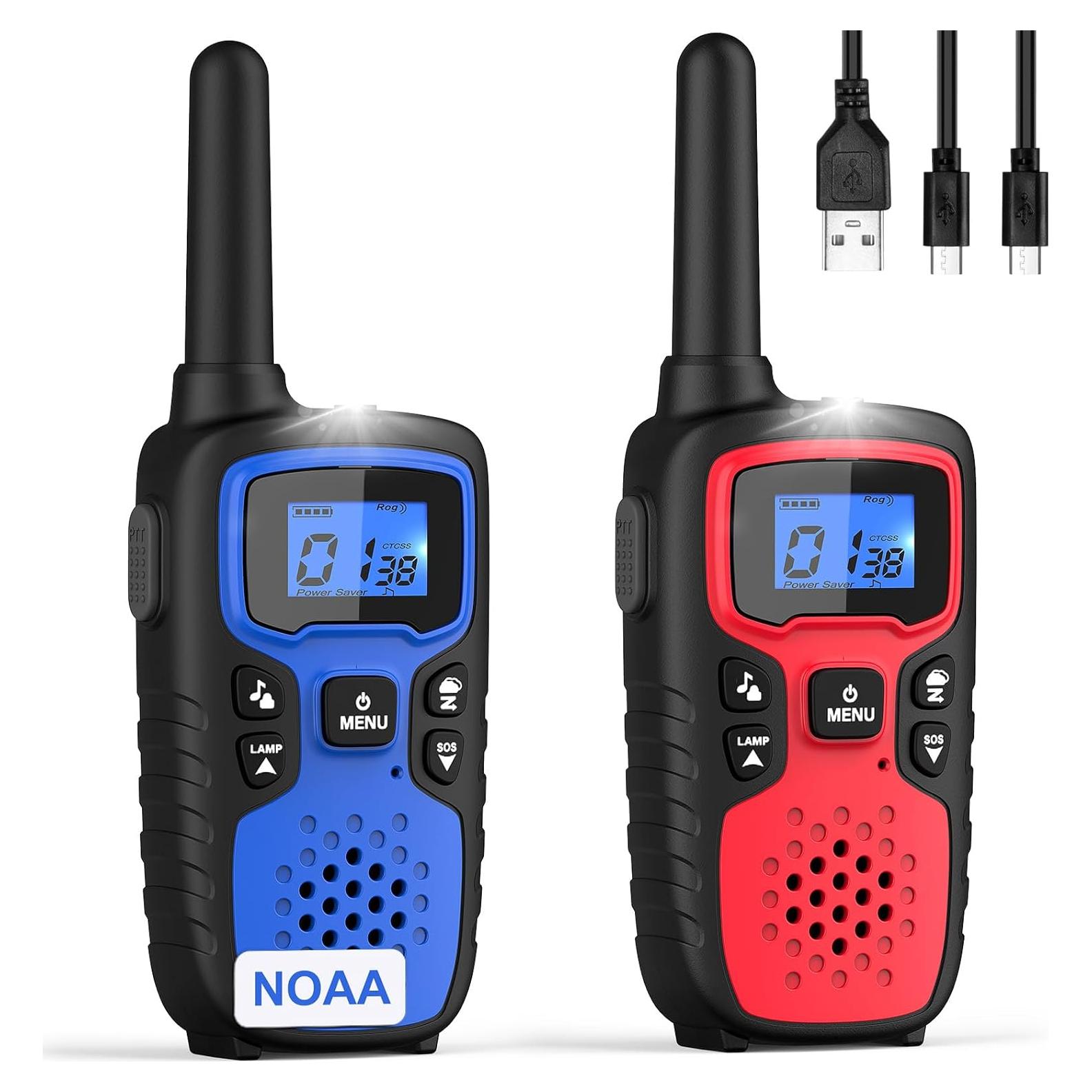 Walkie Talkies WisHouse M9 Recargables 2 Vías para Niños y Adultos