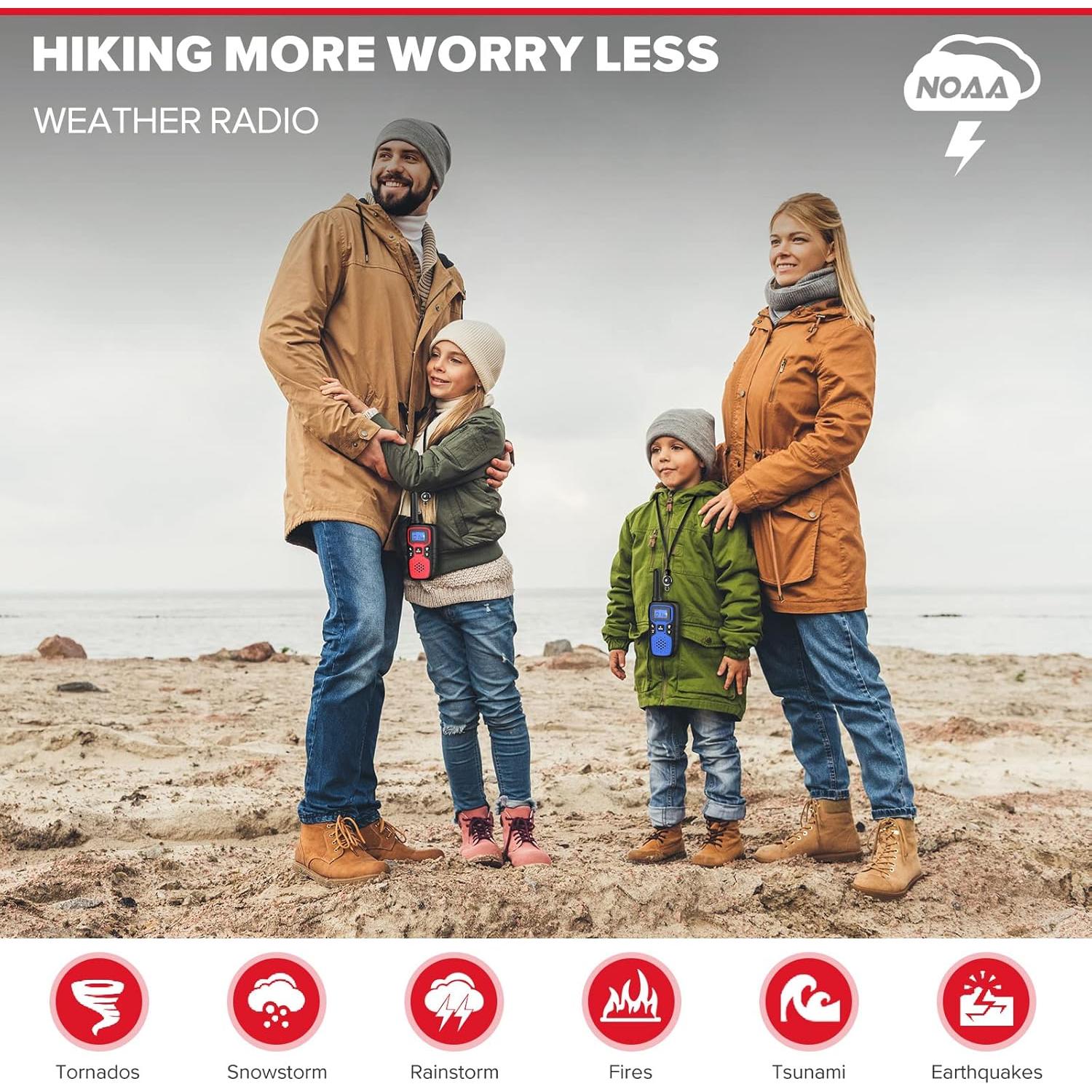 Walkie Talkies WisHouse M9 Recargables 2 Vías para Niños y Adultos