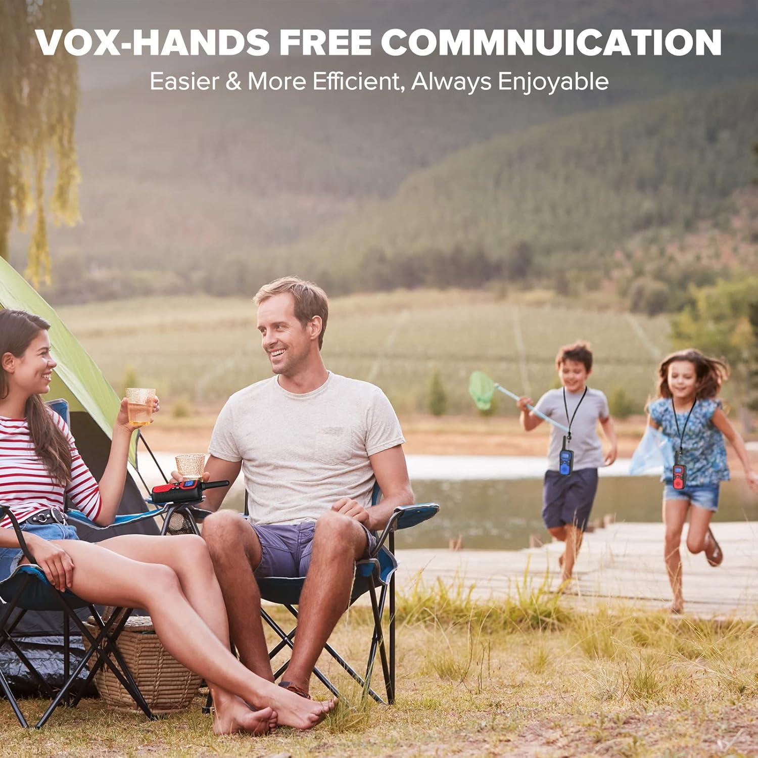 Walkie Talkies WisHouse M9 Recargables 2 Vías para Niños y Adultos