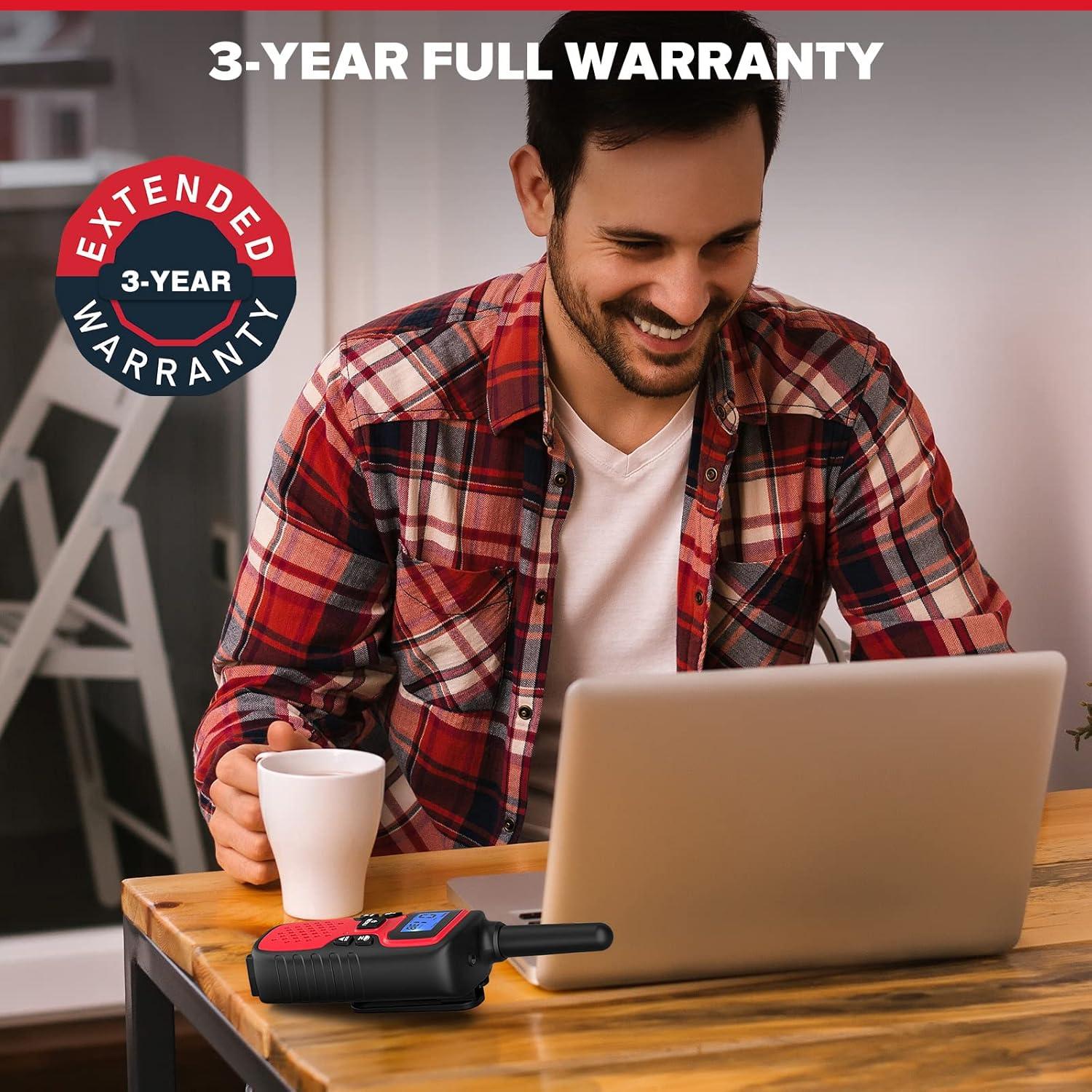 Walkie Talkies WisHouse M9 Recargables 2 Vías para Niños y Adultos