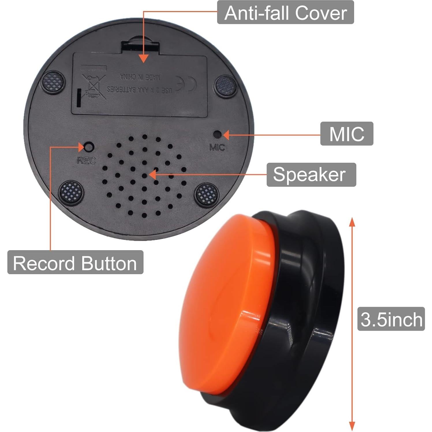 Set de Botones Grabables para Perros EEPYOCB - 8 Colores