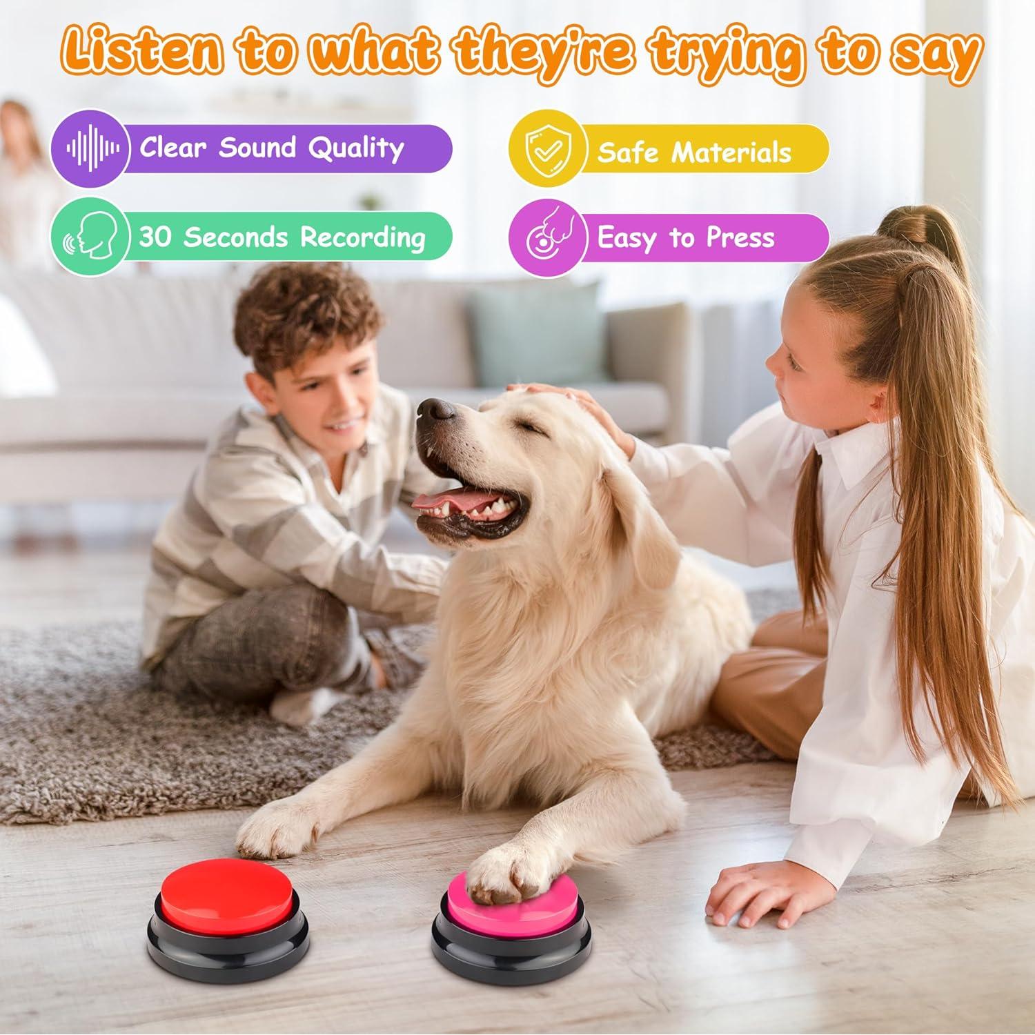 Set de Botones Grabables para Perros EEPYOCB - 6 Colores