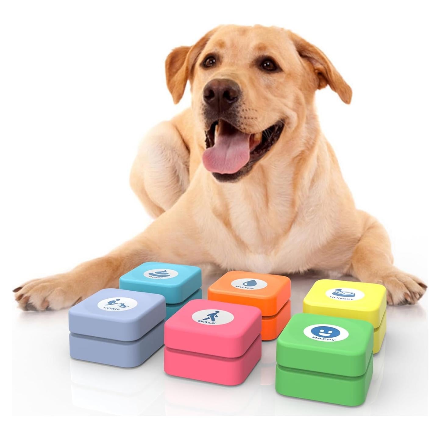 Botones de Voz Recargables para Perros Goplemo - 6 Unidades