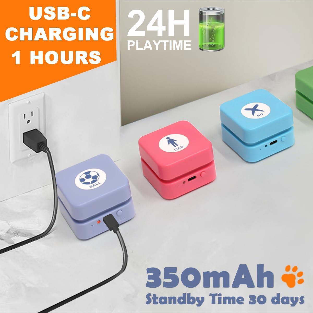 Botones de Voz Recargables para Perros Goplemo - 6 Unidades