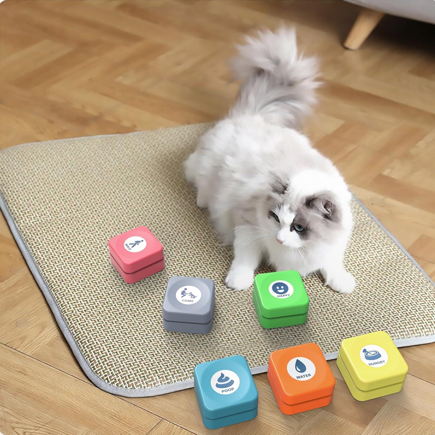 Botones de Voz Recargables para Perros Goplemo - 6 Unidades