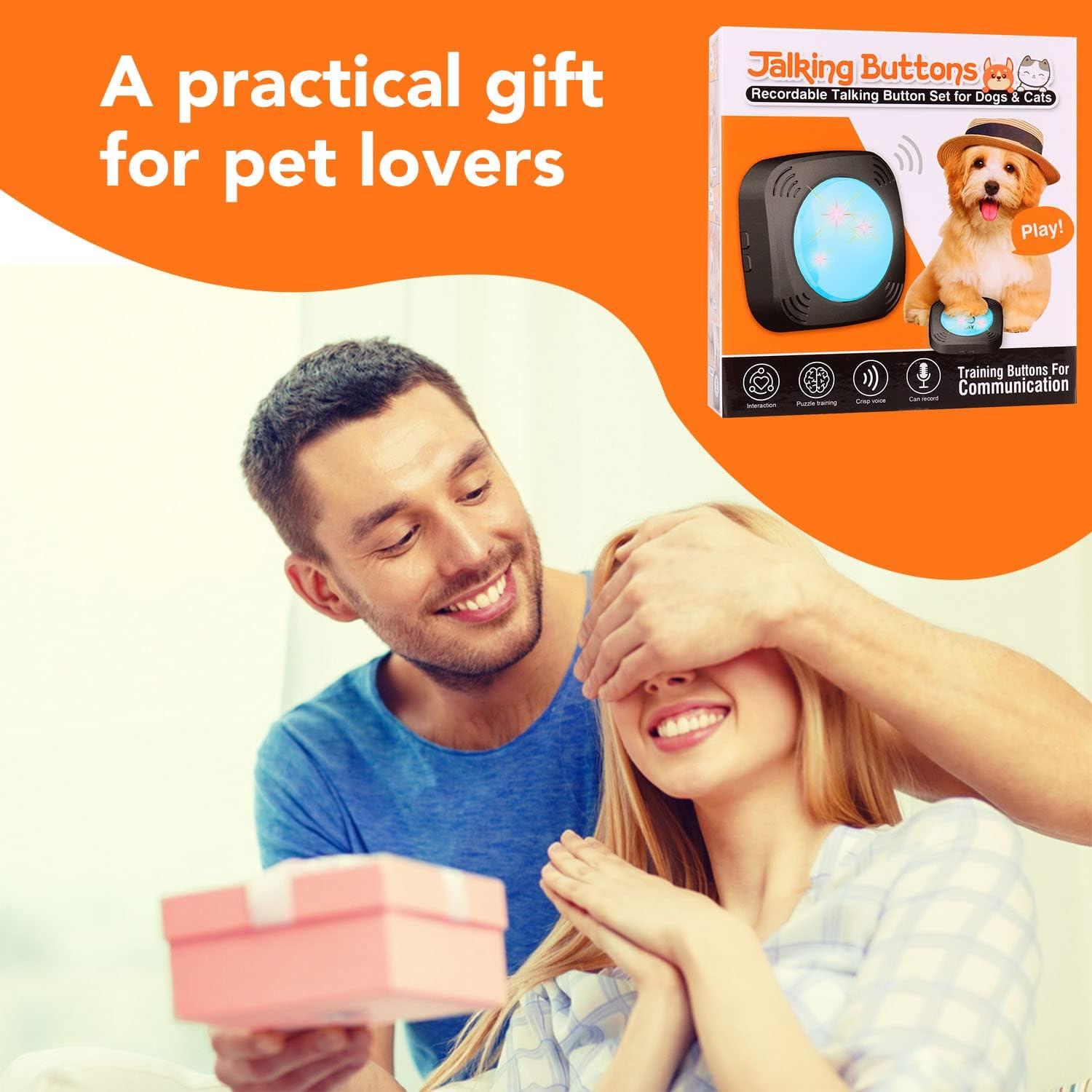 Set de 4 Botones Hablantes para Perros CSD - Comunicación Interactiva