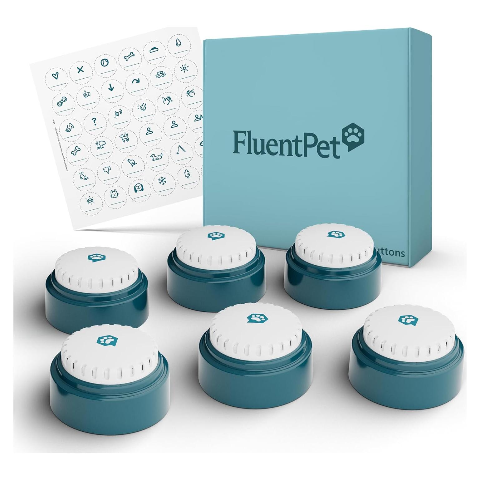 Botones de Comunicación FluentPet Speak Up - Paquete de 6