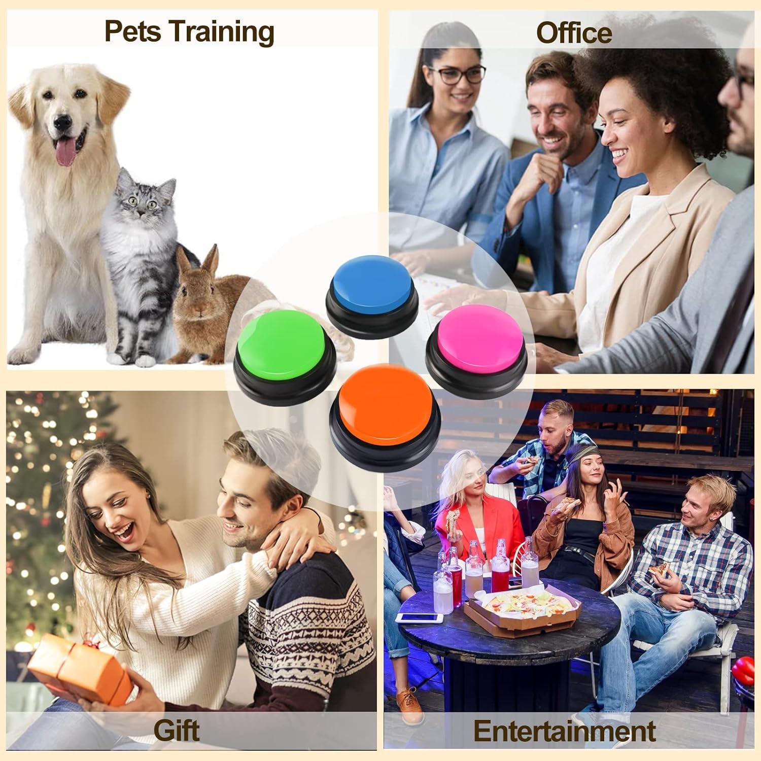 Botón de Grabación de Voz OFVENS 4 Paquetes para Mascotas