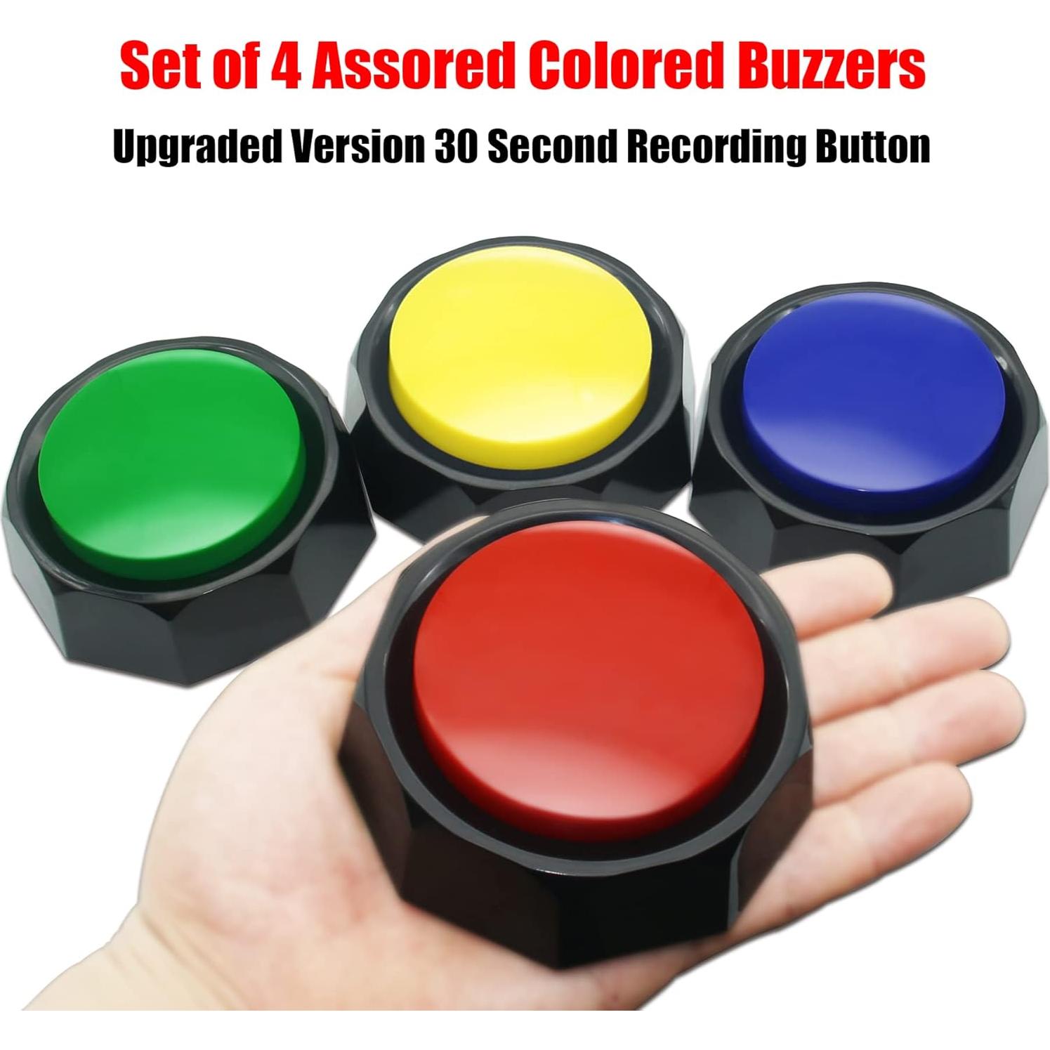 Botones de Comunicación para Perros JOY-U - Grabación 30s, 4 Unidades