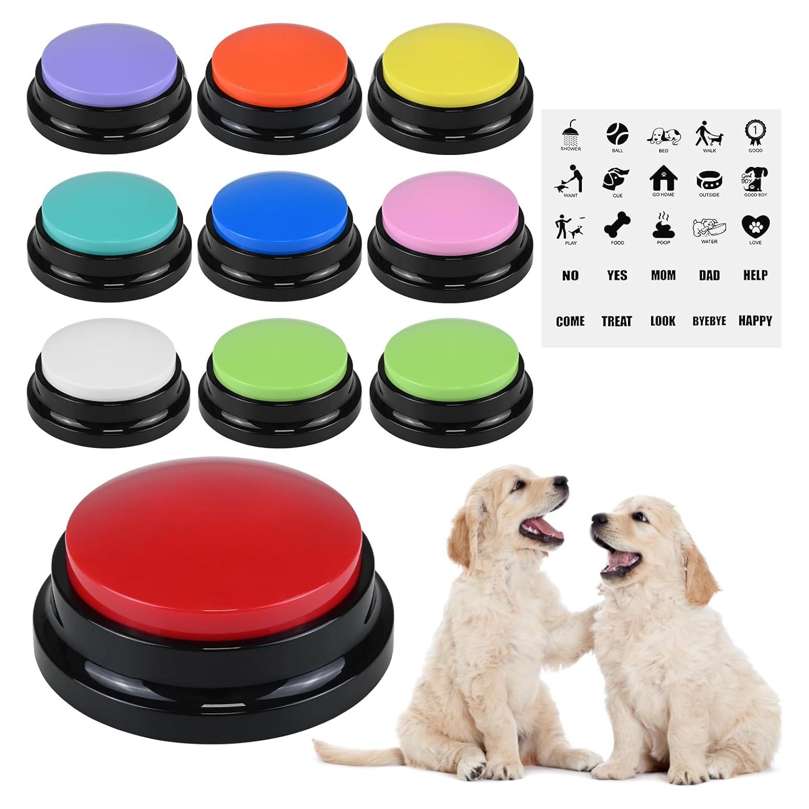 Set de 10 Botones de Comunicación para Perros NFSQ 8.8cm