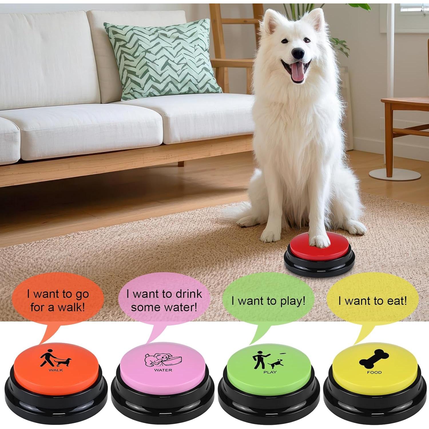 Set de 10 Botones de Comunicación para Perros NFSQ 8.8cm