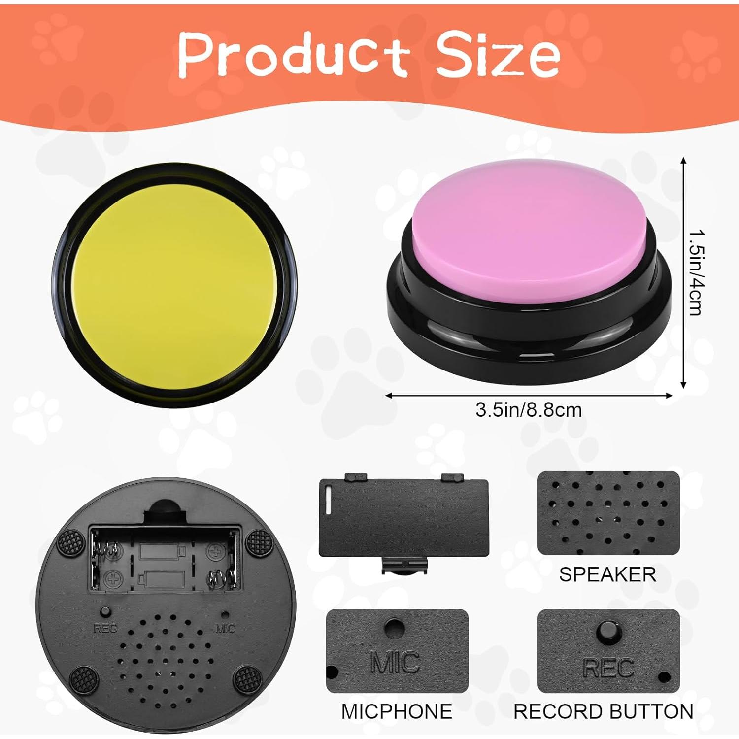 Set de 10 Botones de Comunicación para Perros NFSQ 8.8cm