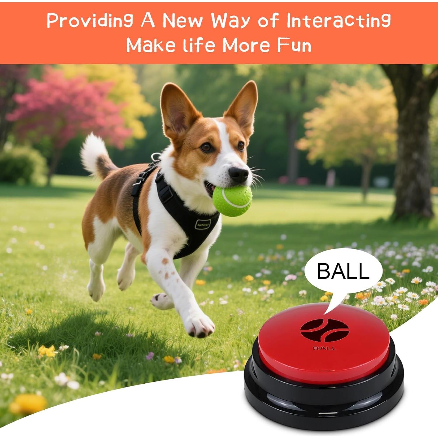Set de 10 Botones de Comunicación para Perros NFSQ 8.8cm