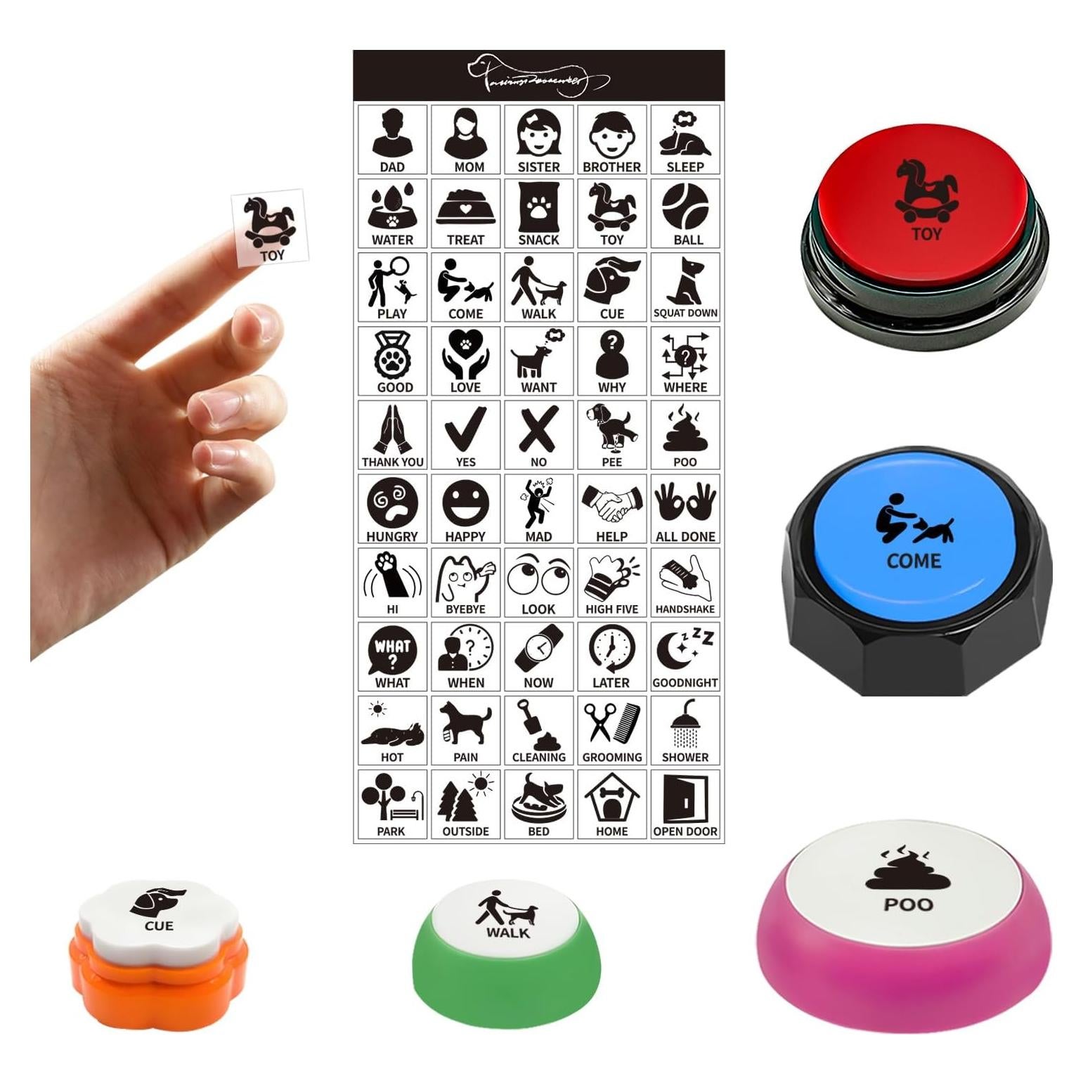 Stickers de Entrenamiento para Perros KiViRap - 1 Hoja Multicolor