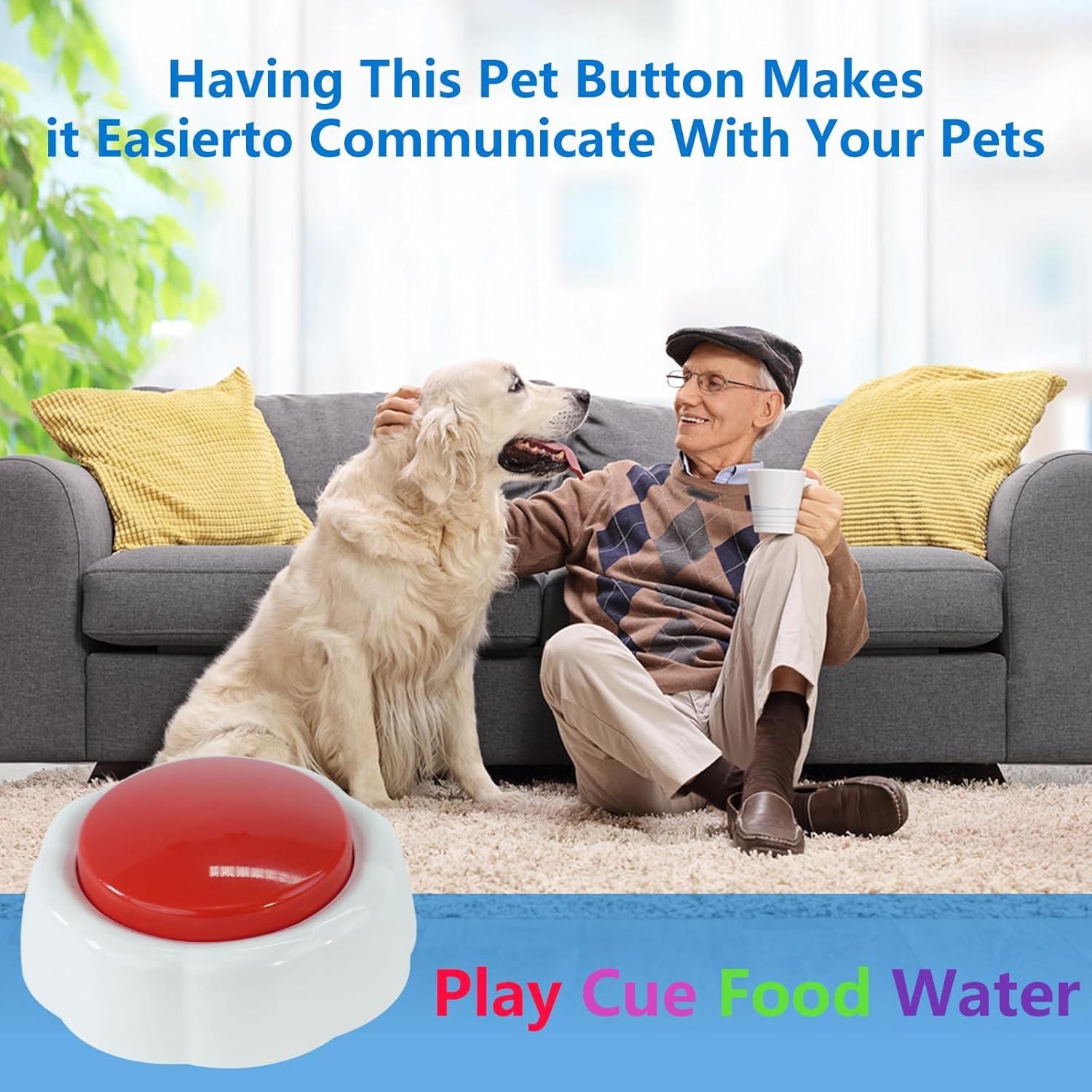 Botón de Grabación de Voz para Perros XLW 16MB Rojo