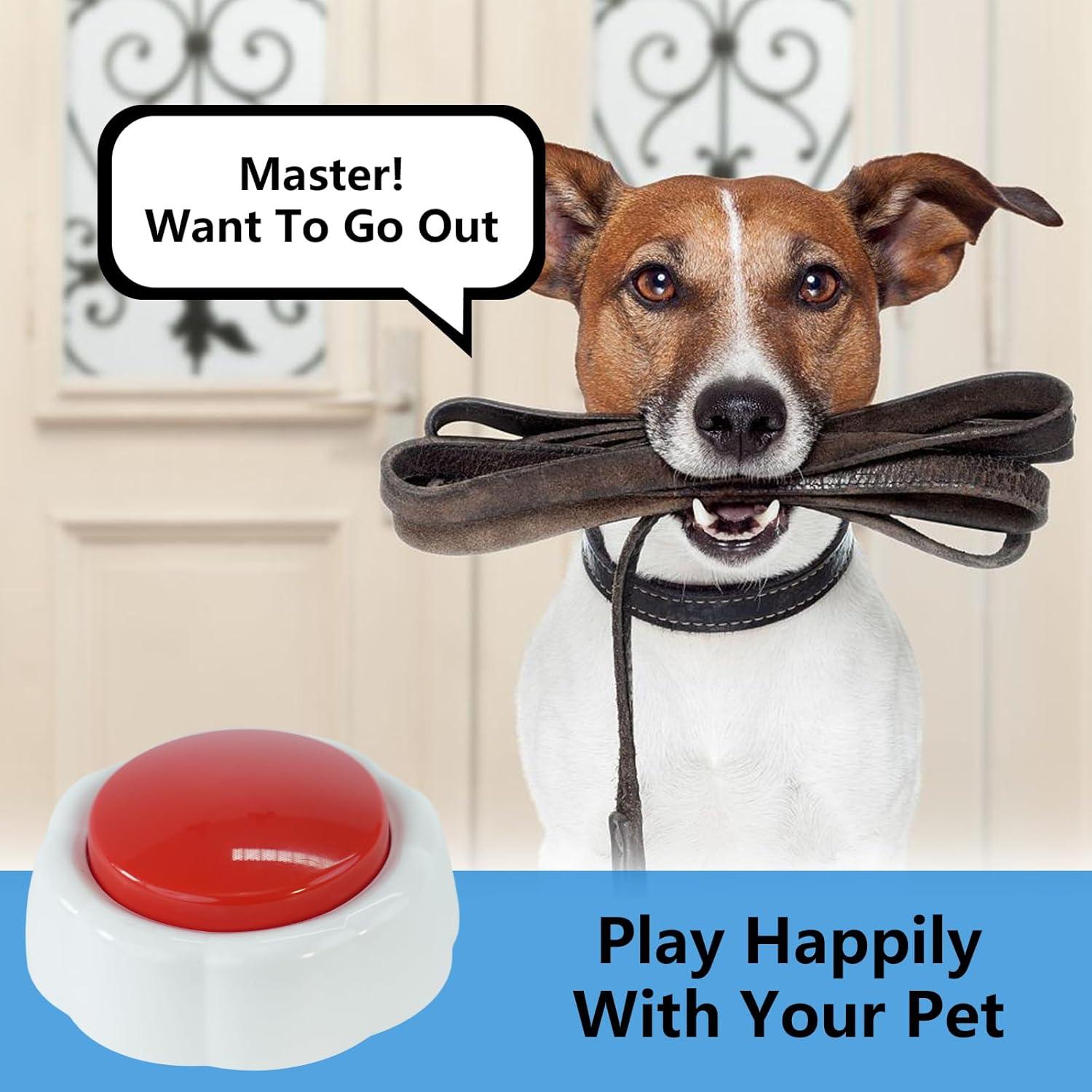 Botón de Grabación de Voz para Perros XLW 16MB Rojo