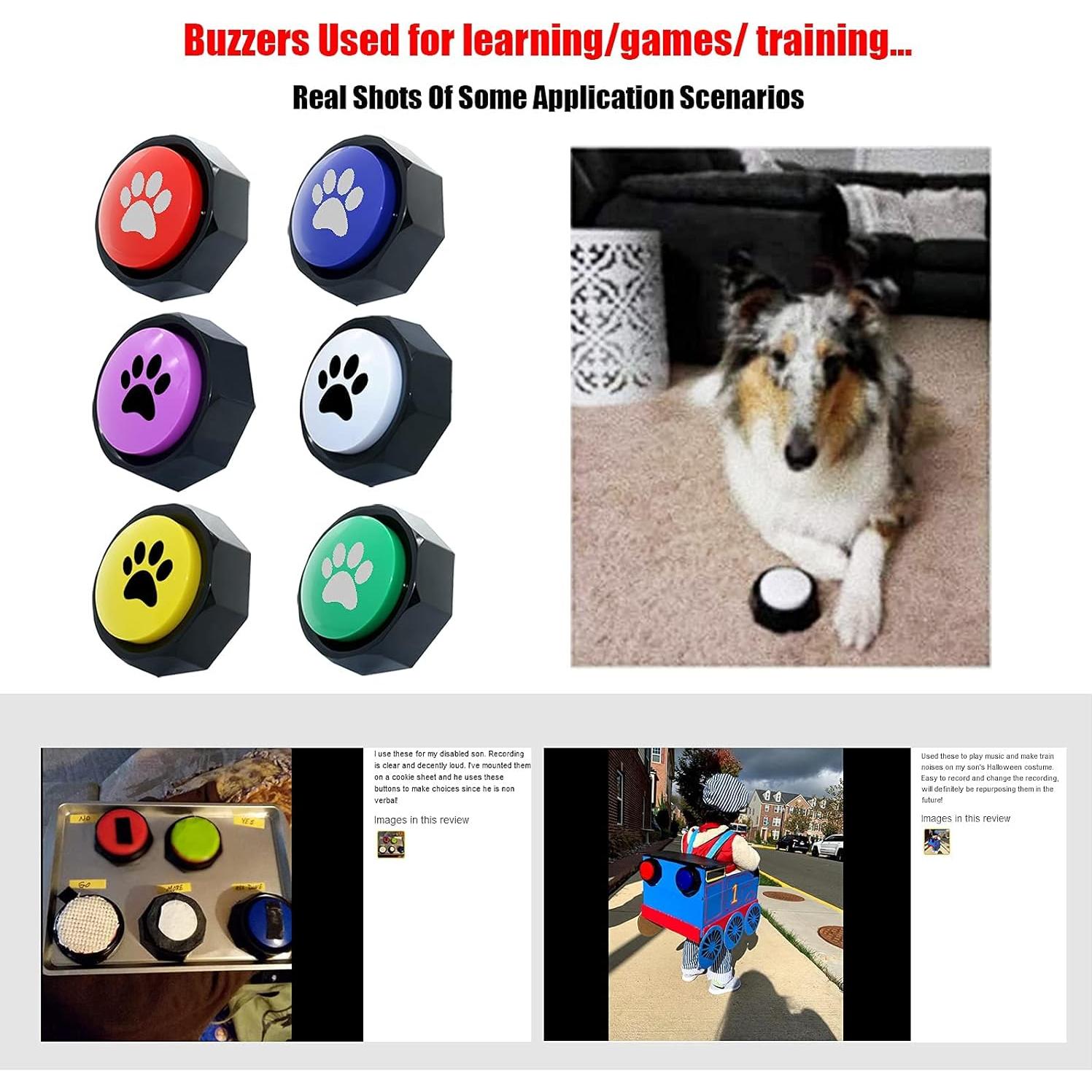 Botones de Entrenamiento para Perros JOY-U - Paquete de 6