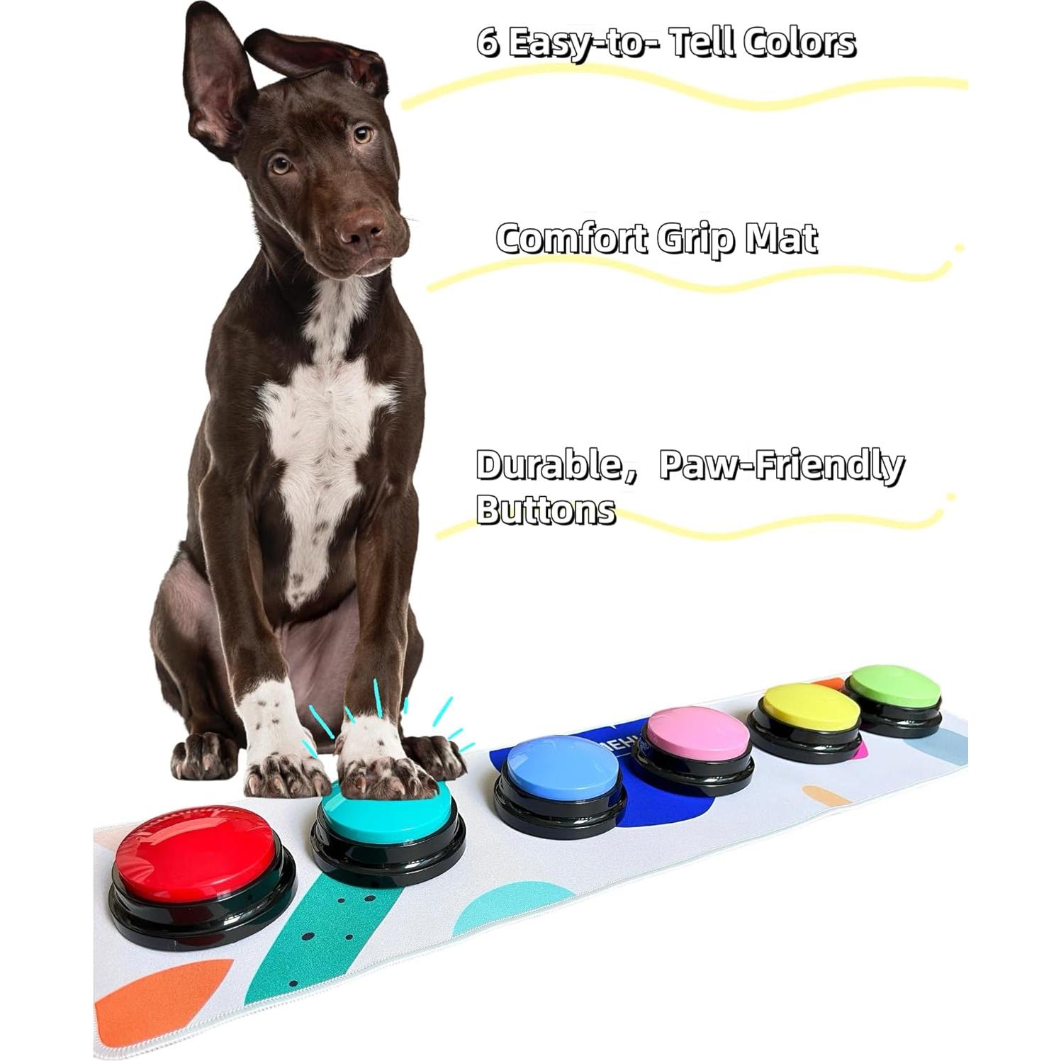 Kit de Botones de Comunicación para Perros Damei - 6 Botones Grabables