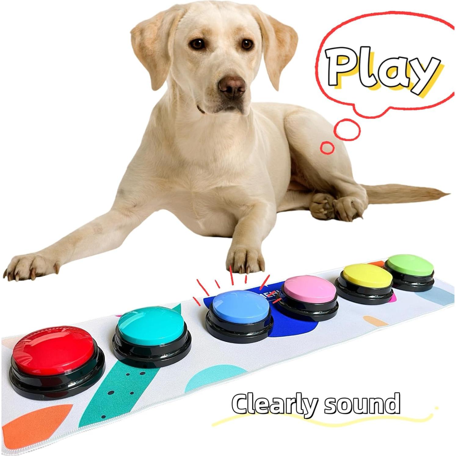 Kit de Botones de Comunicación para Perros Damei - 6 Botones Grabables