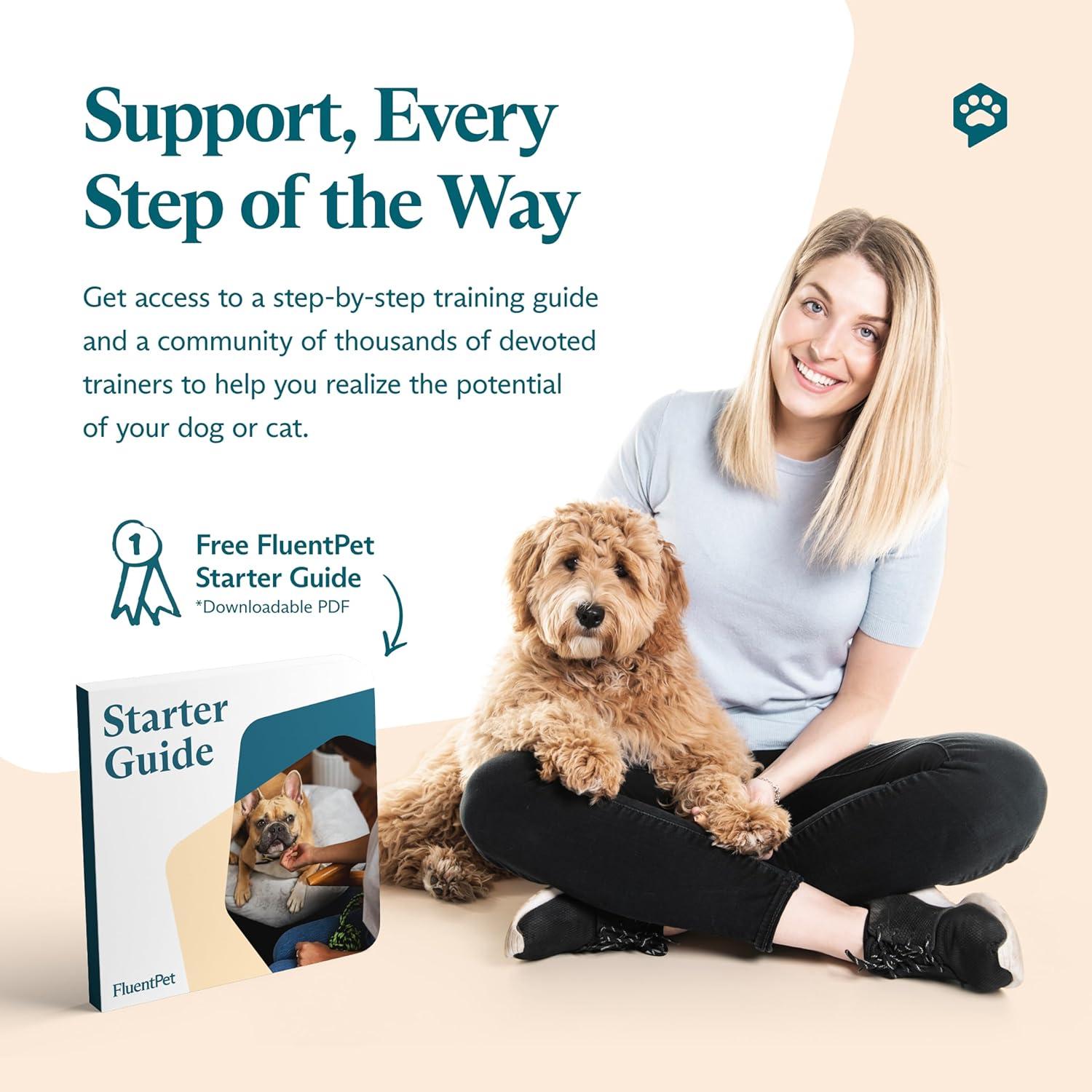 Alfombra de Botones FluentPet HexTile Blanco - Entrenamiento para Perros