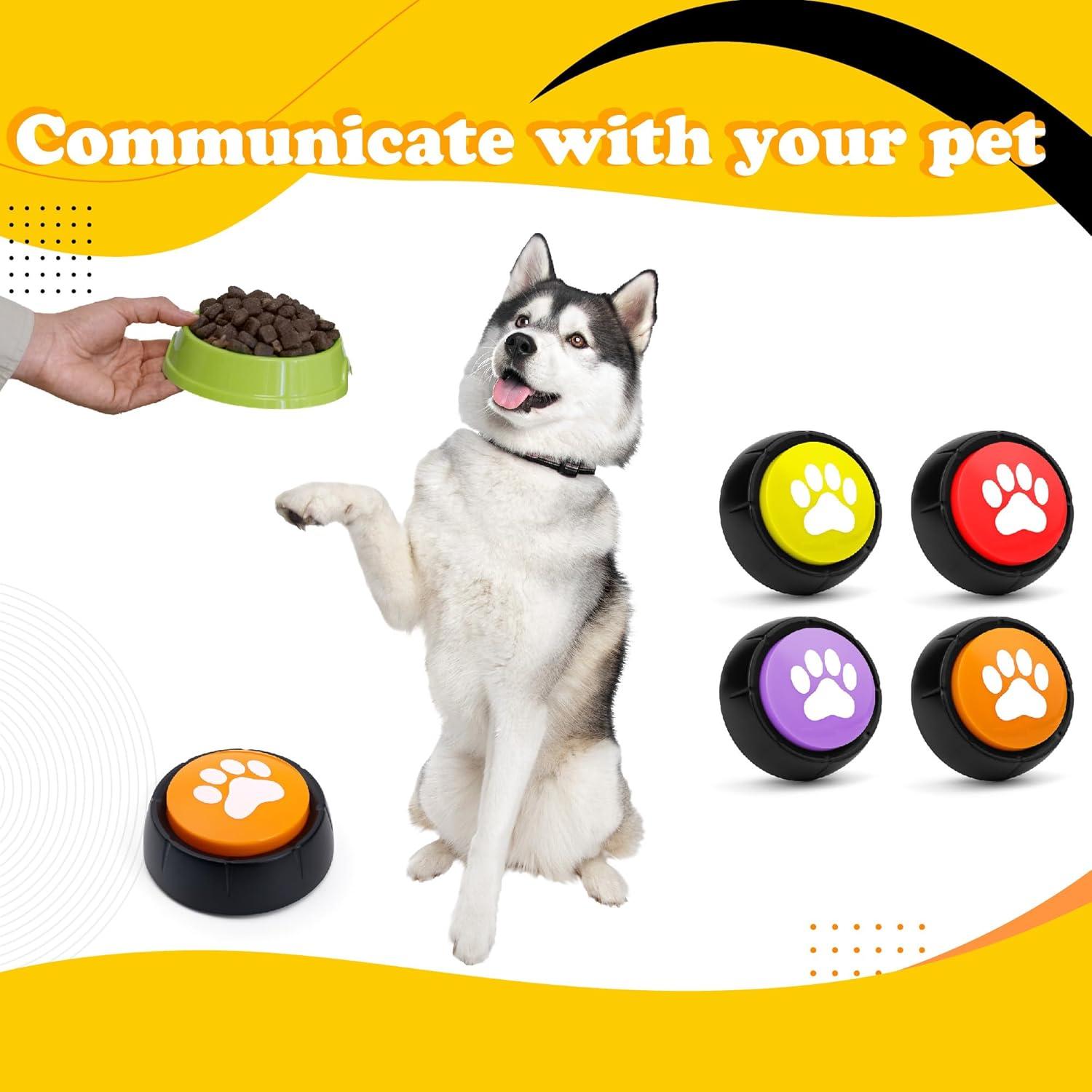 Botones de Comunicación PetnBeyond para Perros - 4 Botones Grabables
