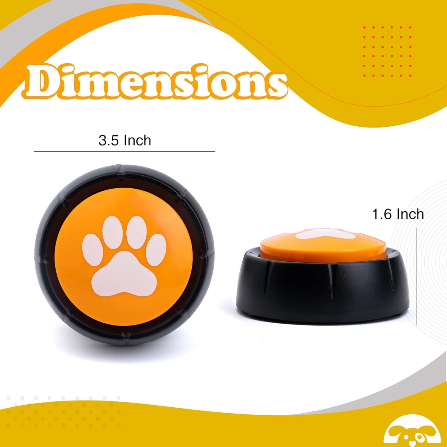 Botones de Comunicación PetnBeyond para Perros - 4 Botones Grabables