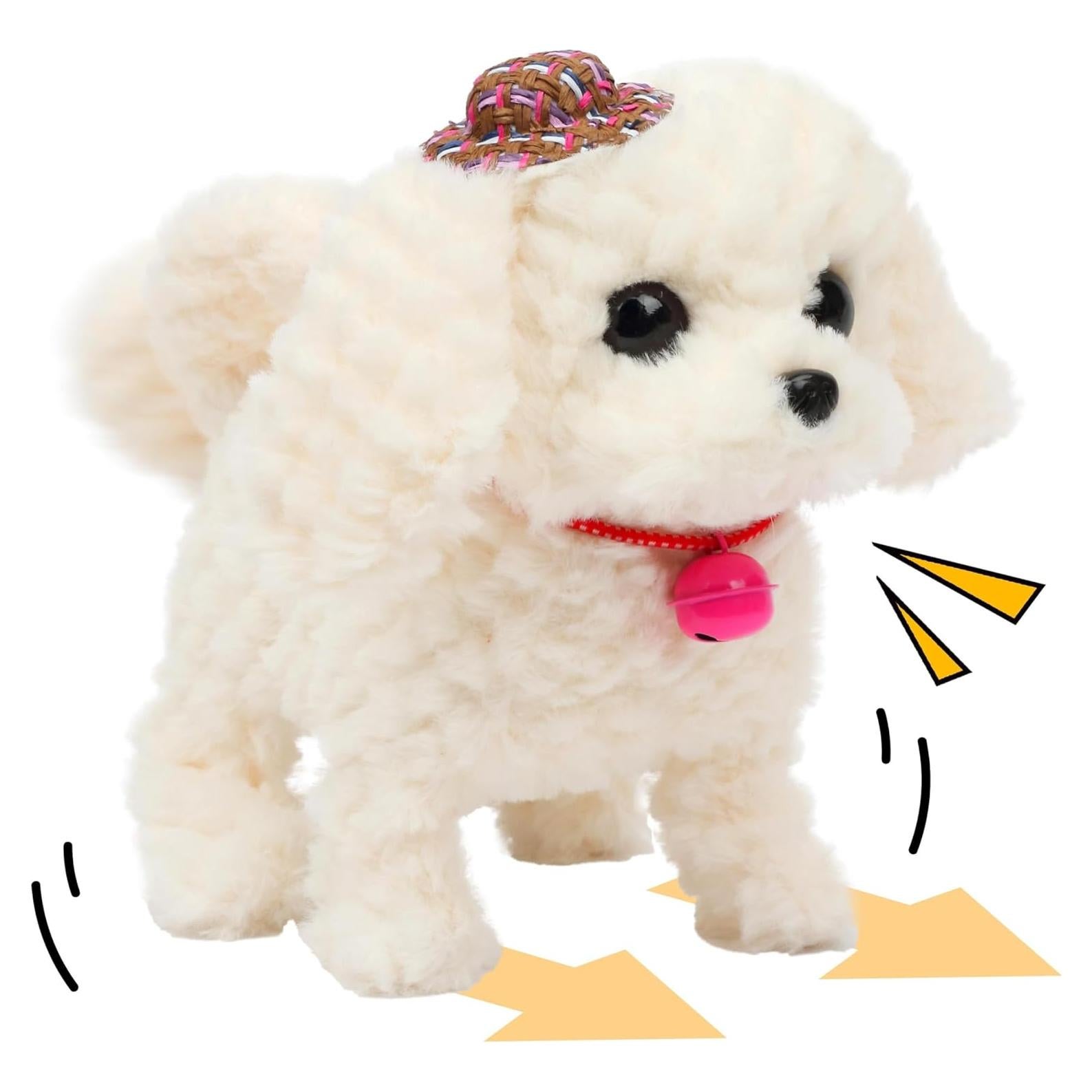 Juguete de Peluche Interactivo Cuteoy Perro Blanco 20 cm