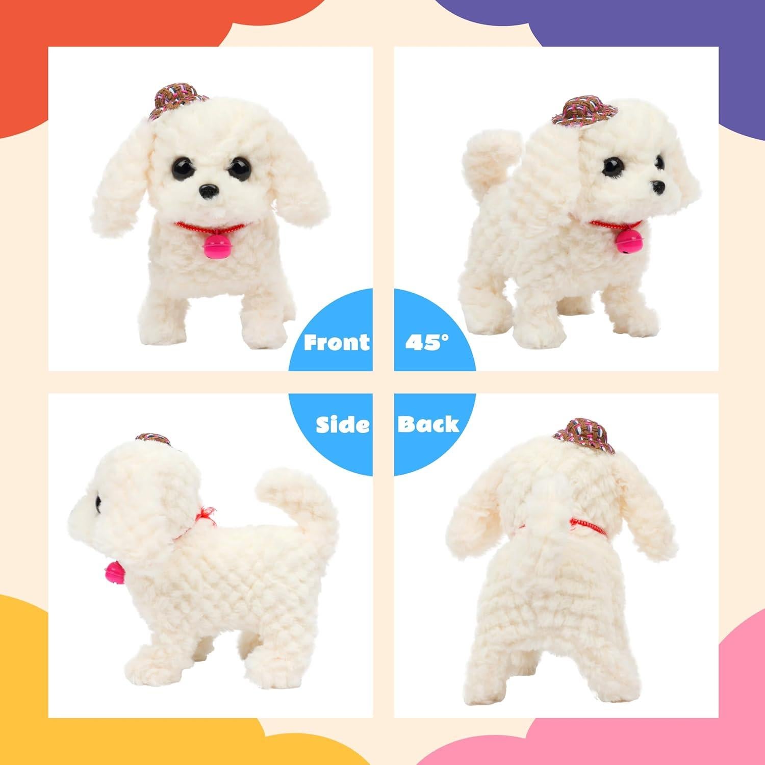 Juguete de Peluche Interactivo Cuteoy Perro Blanco 20 cm