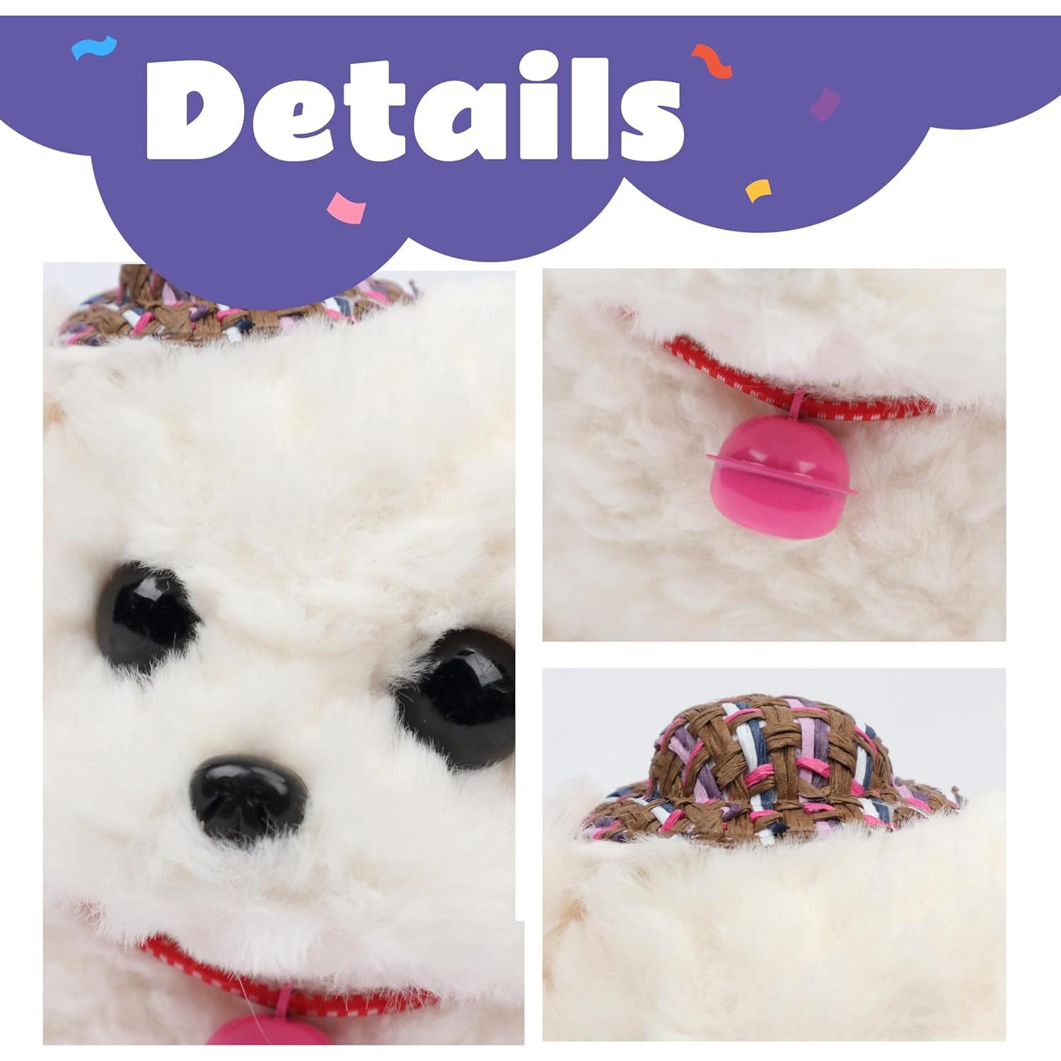Juguete de Peluche Interactivo Cuteoy Perro Blanco 20 cm