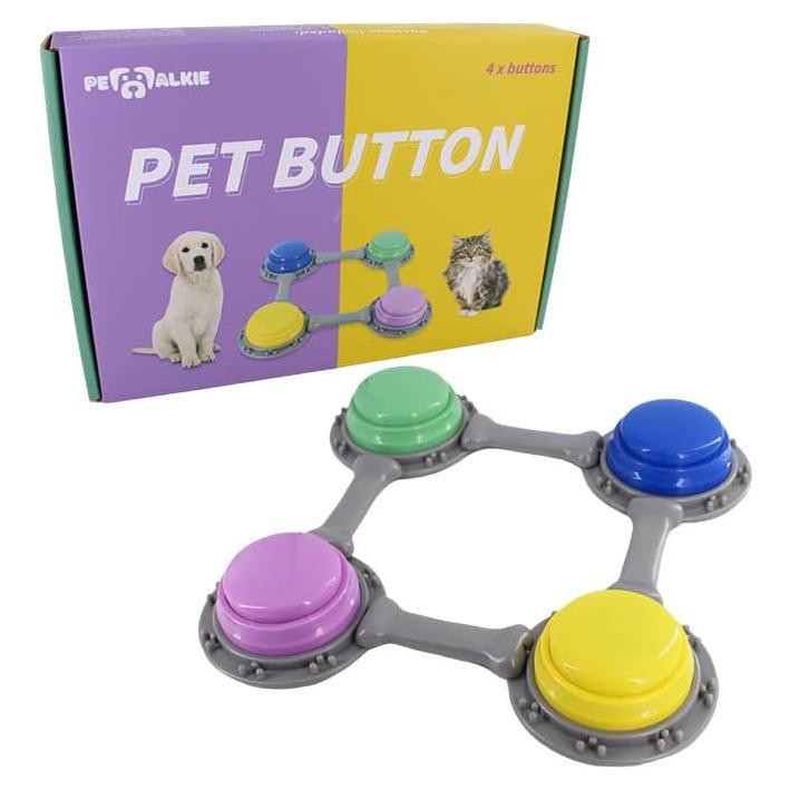 Juego de 4 Botones Hablantes Genérica para Entrenamiento Mascotas