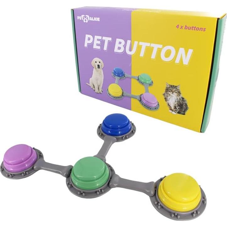 Juego de 4 Botones Hablantes Genérica para Entrenamiento Mascotas