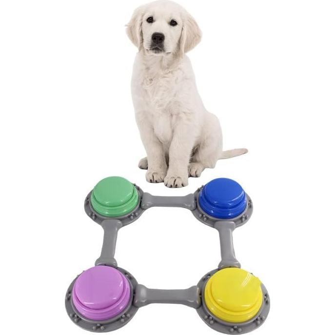 Juego de 4 Botones Hablantes Genérica para Entrenamiento Mascotas