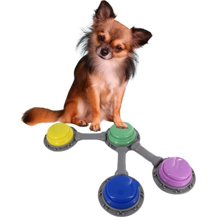 Juego de 4 Botones Hablantes Genérica para Entrenamiento Mascotas